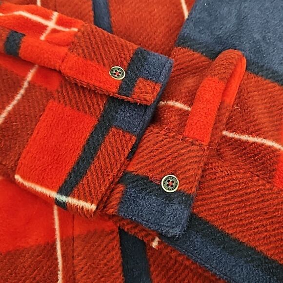 Ripzone Men's Flannel Buffalo Plaid Button-Down Long Sleeves Shirt XL Red/ Blue - Picture 14 of 16